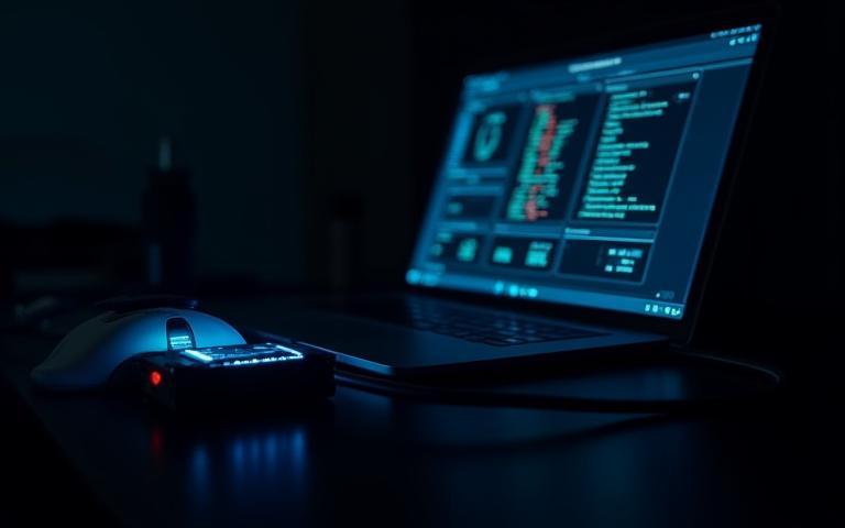 ラップトップに接続されたECUチューニングツール